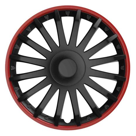 ΤΑΣΙΑ 14" CRYSTAL ΜΑΥΡΟ ΚΟΚΚΙΝΟ  ΣΕΤ 4 ΤΕΜ ΣΕ ΚΟΥΤΙ Auto Moto Tyres 