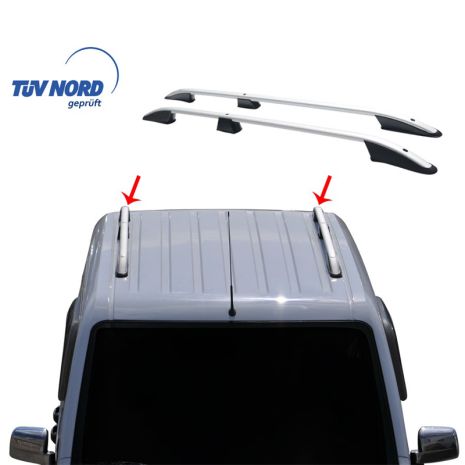 ΜΠΑΡΕΣ ΟΡΟΦΗΣ ΓΙΑ FORD CONNECT 02-14 ΠΑΡΑΛΛΗΛΕΣ ΑΛΟΥΜΙΝΙΟΥ L2 ΑΣΗΜΙ (ΜΟΝΟ ΔΙΑΚΟΣΜΗΤΙΚΕΣ) Auto Moto Tyres 