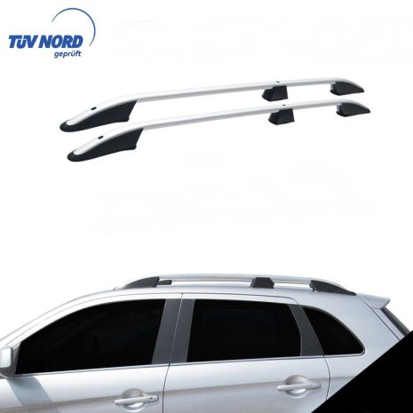 ΜΠΑΡΕΣ ΟΡΟΦΗΣ ΓΙΑ MITSUBISHI ASX 2010+ ΠΑΡΑΛΛΗΛΕΣ ΑΛΟΥΜΙΝΙΟΥ ΑΣΗΜΙ (ΜΟΝΟ ΔΙΑΚΟΣΜΗΤΙΚΕΣ) Auto Moto Tyres 