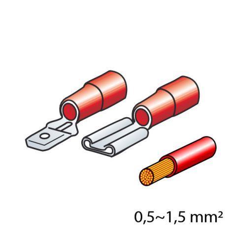 ΦΙΣΑΚΙΑ 6.3 x 0.8mm (40τμχ.) Auto Moto Tyres 