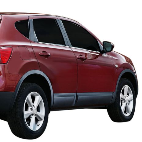 TRIM ΜΑΡΚΕ ΠΑΡΑΘΥΡΩΝ ΑΥΤΟΚΟΛΛΗΤΑ ΧΡΩΜΙΟΥ ΓΙΑ NISSAN QASHQAI 5D 2007-2010 4ΤΕΜ. Auto Moto Tyres 