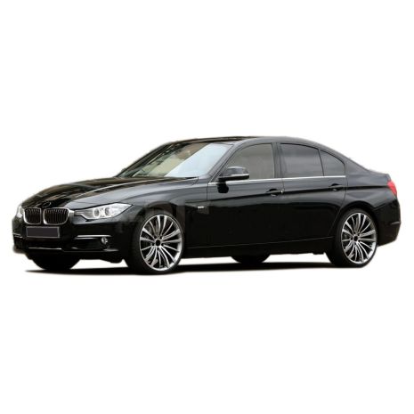 TRIM ΠΑΡΑΘΥΡΩΝ (ΑΝΟΞΕΙΔΩΤΟ ΑΤΣΑΛΙ / ΧΡΩΜΙΟ)ΓΙΑ BMW ΣΕΙΡΑ 3 F30 SEDAN 2012+ - 4 ΤΕΜ. Auto Moto Tyres 