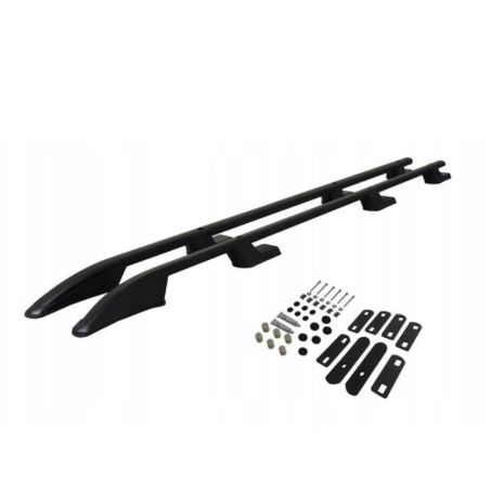 ΠΑΡΑΛΛΗΛΕΣ ΜΠΑΡΕΣ ΟΡΟΦΗΣ ΑΛΟΥΜΙΝΙΟΥ ΣΕ ΜΑΥΡΟ ΧΡΩΜΑ SPORT L1 ΓΙΑ NISSAN PRIMASTAR 2001-2014 ΜΕΓΙΣΤΟ ΒΑΡΟΣ ΦΟΡΤΙΟΥ 75KG OMTEC - 2 TEM. Auto Moto Tyres 