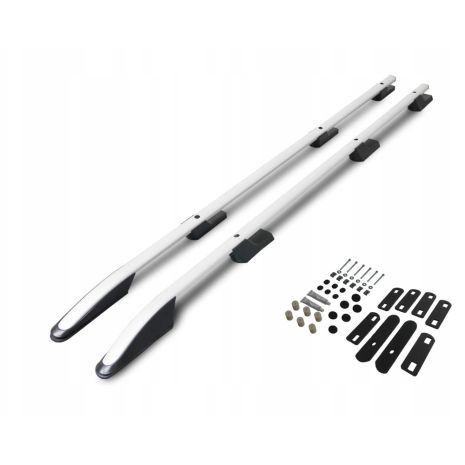 ΠΑΡΑΛΛΗΛΕΣ ΜΠΑΡΕΣ ΟΡΟΦΗΣ ΑΛΟΥΜΙΝΙΟΥ ΣΕ ΑΣΗΜΙ ΧΡΩΜΑ SPORT L2 ΓΙΑ NISSAN PRIMASTAR 2001-2014 ΜΕΓΙΣΤΟ ΒΑΡΟΣ ΦΟΡΤΙΟΥ 75KG OMTEC - 2 TEM. Auto Moto Tyres 