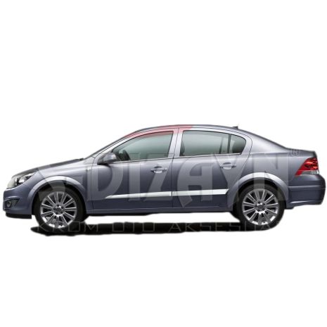 ΔΙΑΚΟΣΜΗΤΙΚΗ ΦΑΣΑ ΠΟΡΤΑΣ ΧΡΩΜΙΟ 4ΤΕΜ. ΓΙΑ OPEL ASTRA H SD 2008+ Auto Moto Tyres 