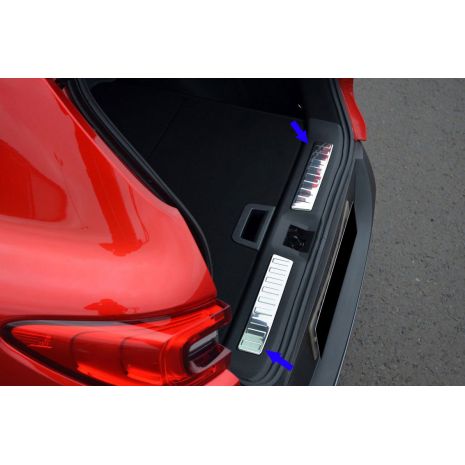 TRIM ΜΑΡΚΕ ΠΟΡΤ ΜΠΑΓΚΑΖ ΧΡΩΜΙΟ ΜΕΤΑΛΛΙΚΟ S-DIZAYN ΓΙΑ RENAULT KADJAR 2015+ - 2 ΤΕΜ. Auto Moto Tyres 