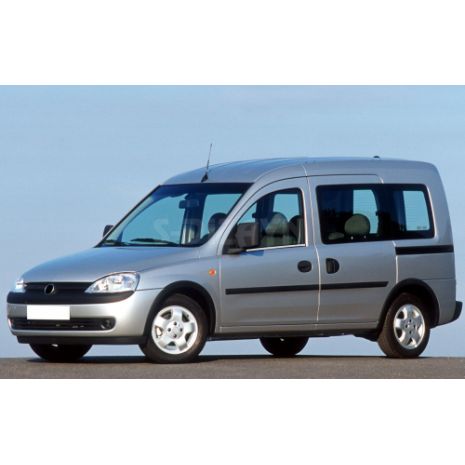 TRIM ΠΑΡΑΘΥΡΩΝ 2ΤΕΜ ΑΝΟΞ.ΑΤΣΑΛΙ ΧΡΩΜΙΟ ΓΙΑ OPEL COMBO C MINI VAN 2001-2011 Auto Moto Tyres 