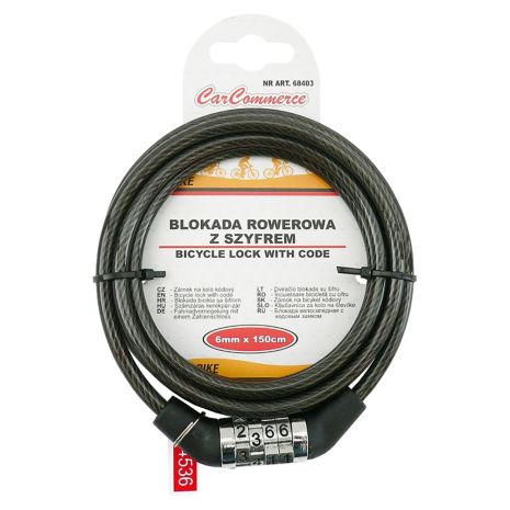 ΑΝΤΙΚΛΕΠΤΙΚΗ ΚΟΥΛΟΥΡΑ ΠΟΔΗΛΑΤΟΥ 6mmX150cm ΜΕ ΣΥΝΔΥΑΣΜΟ CAR COMMERCE - 1 ΤΕΜ. Auto Moto Tyres 