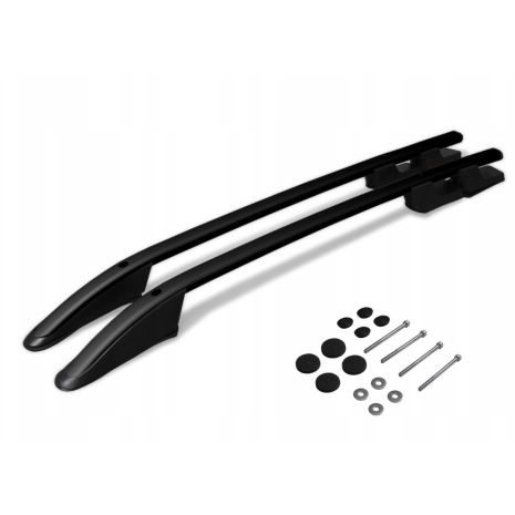 ΠΑΡΑΛΛΗΛΕΣ ΜΠΑΡΕΣ ΟΡΟΦΗΣ ΑΛΟΥΜΙΝΙΟΥ ΣΕ ΜΑΥΡΟ ΧΡΩΜΑ SPORT ΓΙΑ VW AMAROK 2010-2022 ΜΕΓΙΣΤΟ ΒΑΡΟΣ ΦΟΡΤΙΟΥ 75KG OMTEC - 2 TEM. Auto Moto Tyres 