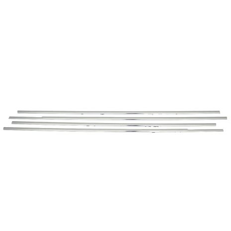 TRIM ΠΑΡΑΘΥΡΩΝ ΑΝΟΞΕΙΔΩΤΟ ΑΤΣΑΛΙ ΧΡΩΜΙΟ ΓΙΑ VW GOLF 5 PLUS 5D HB 2004-2007 - 4 ΤΕΜ. Auto Moto Tyres 