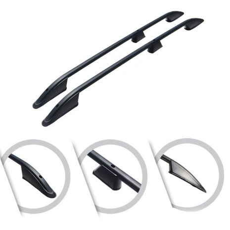 ΜΠΑΡΕΣ ΟΡΟΦΗΣ ΓΙΑ VW CADDY 2021+ ΠΑΡΑΛΛΗΛΕΣ ΑΛΟΥΜΙΝΙΟΥ ΜΑΥΡΕΣ SOLID L2 OMTEC - 2 TEM. Auto Moto Tyres 