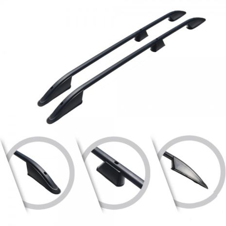 ΜΠΑΡΕΣ ΟΡΟΦΗΣ ΓΙΑ FORD TRANSIT CONNECT / TOURNEO CONNECT / VW CADDY 2021+ ΠΑΡΑΛΛΗΛΕΣ L1 ΑΛΟΥΜΙΝΙΟΥ ΜΑΥΡΕΣ 142cm ΟMTEC - 2 TEM. Auto Moto Tyres 