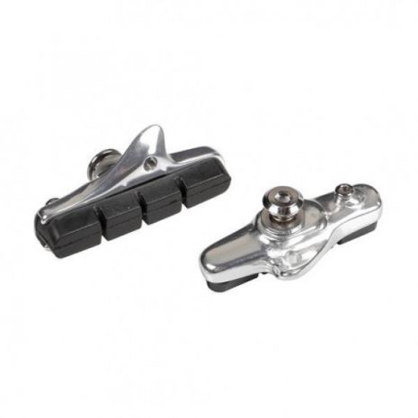 ΤΑΚΑΚΙΑ ΦΡΕΝΩΝ ΠΟΔΗΛΑΤΟΥ (RACING BIKE) PREMIUM 55mm PF-15  ΜΑΥΡΟ/ΧΡΩΜΙΟ 2ΤΕΜ. Auto Moto Tyres 