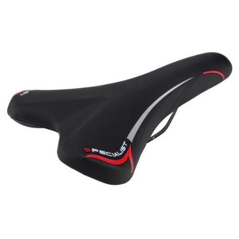 Σέλα ποδηλάτου (270x150mm /450gr ) μαύρη/κόκκινη Dynamic MTB/Racing S-8 Selle/Saddles Specialist Auto Moto Tyres 