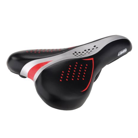 Σέλα ποδηλάτου παιδική (245x150mm /460gr) μαύρη/γκρι/κόκκινη Baby S-15 Selle/Saddles Specialist Auto Moto Tyres 