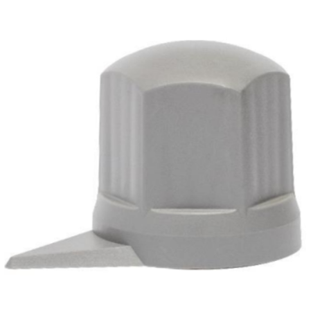 ΚΑΠΑΚΙΑ ΠΑΞΙΜΑΔΙΩΝ / ΜΠΟΥΛΟΝΙΩΝ ΦΟΡΤΗΓΟΥ ΜΑΚΡΥ ΑΣΗΜΙ/ΓΚΡΙ ΜΕ ΔΕΙΚΤΗ 32mm - 60 ΤΕΜ. Auto Moto Tyres 