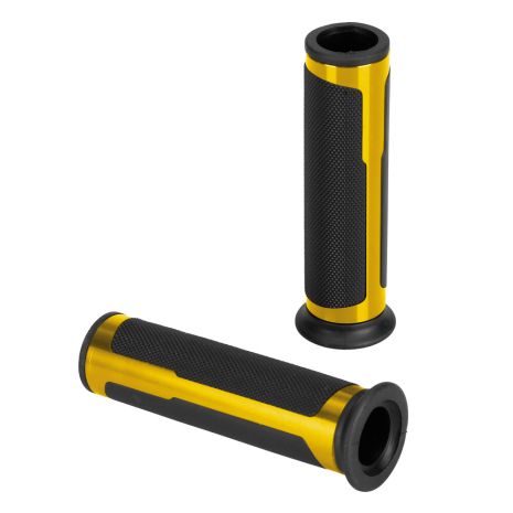 ΧΕΡΟΥΛΙΑ MOTO STYLE GRIP ΜΑΥΡΟ/ΧΡΥΣΟ ΧΡΩΜΑ 22mm+25mm 12cm LAMPA - 2 τεμ. Auto Moto Tyres 