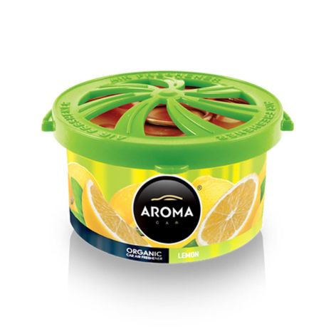 ΑΡΩΜΑΤΙΚΟ ΣΕ ΚΟΝΣΕΡΒΑ AROMA ORGANIC ΛΕΜΟΝΙ (LEMON) (40gr) AMiO - 1 ΤΕΜ. Auto Moto Tyres 