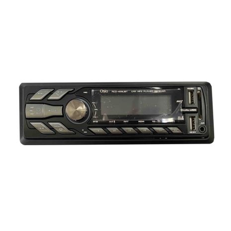 RADIO 1 DIN DUAL USB/FM/SD/MP3/WMA/BLUETOOTH 180W ΜΕ ΕΠΙΛΟΓΗ ΦΩΤΙΣΜΟΥ 3 ΧΡΩΜΑΤΩΝ & ΧΕΙΡΙΣΤΗΡΙΟ OSIO - 1 τεμ. Auto Moto Tyres 