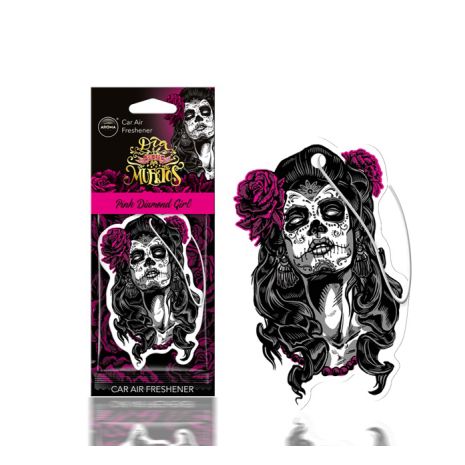 ΑΡΩΜΑΤΙΚΟ ΚΡΕΜΑΣΤΟ AROMA CAR MUERTOS PINK DIAMONT GIRL ΑMiO - 1 TEM. Auto Moto Tyres 