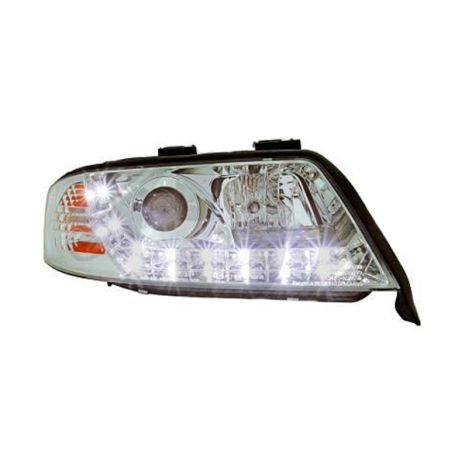 Φανάρια AUDI A6 5/97-5/01 Dayline +LED CHROME Auto Moto Tyres 