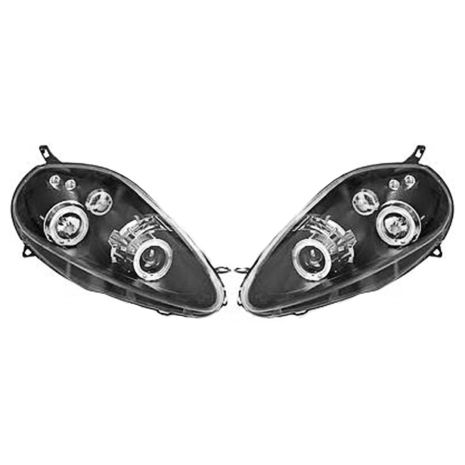 ΦΑΝΑΡΙΑ ΓΙΑ FIAT GRANDE PUNTO 2005-10/2008 ANGELEYES BLACK  ΜΠΡΟΣΤΙΝΑ DIEDERICHS - 2 ΤΕΜ. Auto Moto Tyres 
