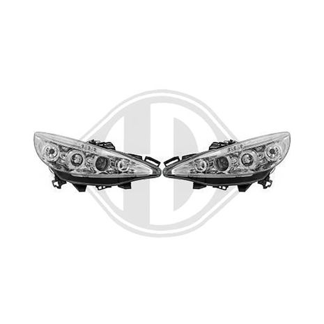 ΦΑΝΑΡΙΑ ΜΠΡΟΣΤΙΝΑ ΓΙΑ PEUGEOT 207 3D/5D 2006-2009 ANGELEYES CHROME DIEDERICHS - 2 ΤΕΜ. Auto Moto Tyres 