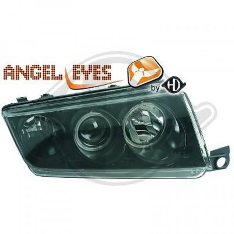 ΦΑΝΑΡΙΑ ΓΙΑ SKODA FABIA 1999-2007 ANGELEYES BLACK Auto Moto Tyres 