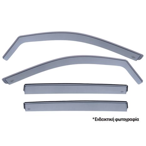 ΣΕΤ ΑΝΕΜΟΘΡΑΥΣΤΕΣ ΓΙΑ JEEP WRANGLER 2/4D 2007+ ΑΠΟ ΕΥΚΑΜΠΤΟ ΧΥΤΟ ΑΚΡΥΛΙΚΟ ΓΥΑΛΙ (CAST ACRYLIC GLASS) DGA - 4 ΤΕΜ. Auto Moto Tyres 