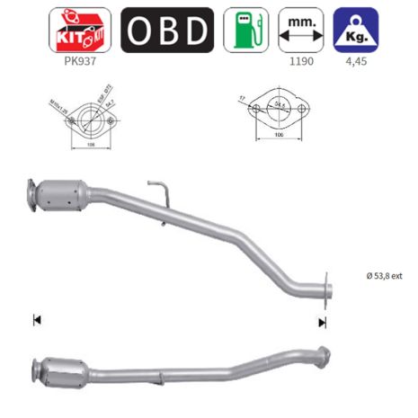ΚΑΤΑΛΥΤΗΣ ΒΕΝΖΙΝΗΣ ΠΙΣΩ SUZUKI GRAND VITARA 1.6 16V M16A / GRAND VITARA 2.0 16V J20A 03/2006+ Auto Moto Tyres 