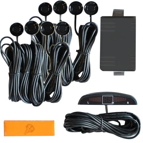 Σύστημα Παρκαρίμαστος με 8 αισθητήρες και ψηφιακή οθόνη ΒΥ-828-8  ΜΑΥΡΟ Auto Moto Tyres 