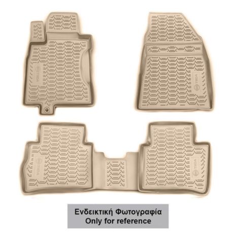 ΜΑΡΚΕ ΠΑΤΑΚΙΑ ΣΕ ΣΚΑΦΗ TPE ΛΑΣΤΙΧΟ ΓΙΑ JEEP GRAND CHEROKEE 2014-2021  ΣΕ ΜΠΕΖ ΧΡΩΜΑ NOVLINE - 4 ΤΕΜ. Auto Moto Tyres 