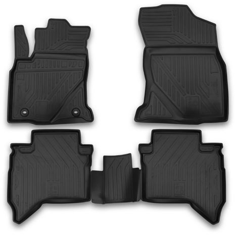 ΜΑΡΚΕ ΠΑΤΑΚΙΑ ΣΕ ΣΚΑΦΗ TPE ΛΑΣΤΙΧΟ ΓΙΑ TOYOTA HILUX 4D 08/2015+  ΣΕ ΜΑΥΡΟ ΧΡΩΜΑ NOVLINE - 4 ΤΕΜ. Auto Moto Tyres 