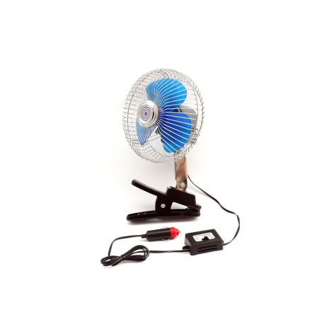 ΑΝΕΜΙΣΤΗΡΑΣ ΑΝΑΠΤΗΡΑ 24V - 17,5 cm ΜΕ ΚΛΙΠ ΣΤΗΡΙΞΗΣ (ΠΕΡΙΣΤΡΕΦΟΜΕΝΟΣ/ΜΕΤΑΛΛΙΚΟΣ)​ AMIO - 1 ΤΕΜ. Auto Moto Tyres 