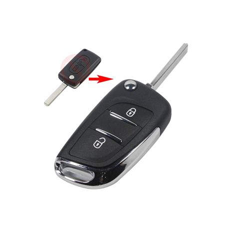 ΑΝΤΑΛΛΑΚΤΙΚΟ ΚΛΕΙΔΙ ΜΕ ΚΑΛΥΜΜΑ 2 ΚΟΥΜΠΙΑ ΜΕ ΜΠΑΤΑΡΙΑ ΓΙΑ PEUGEOT 307 DGA - 1 ΤΕΜ Auto Moto Tyres 