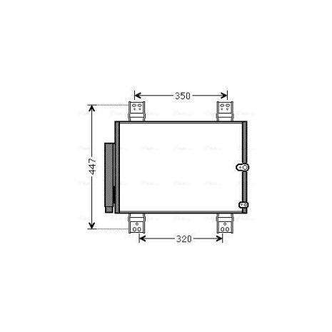 DAIHATSU TERIOS 1.300cc/1.300 LPG/1.500cc 11/2005+ ΨΥΓΕΙΟ ΝΕΡΟΥ AVA 520x365x16mm 1 τεμ. Auto Moto Tyres 