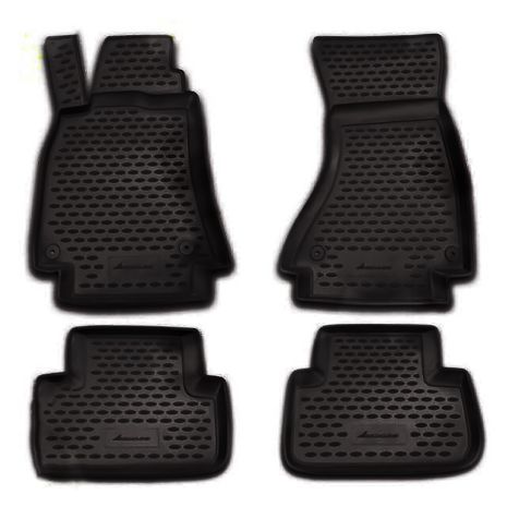 ΜΑΡΚΕ ΠΑΤΑΚΙΑ ΣΕ ΣΚΑΦΗ TPE ΛΑΣΤΙΧΟ ΓΙΑ AUDI A4 B6 4D 2000-2007  ΣΕ ΜΑΥΡΟ ΧΡΩΜΑ NOVLINE - 4 ΤΕΜ. Auto Moto Tyres 