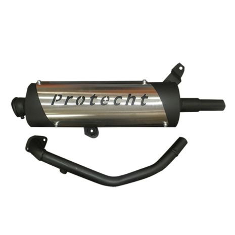 KYMCO X-CITING 250/300cc ΕΞΑΤΜΙΣΗ ΟΒΑΛ ΜΑΥΡΟ-INOX - 1 ΤΕΜ. Auto Moto Tyres 