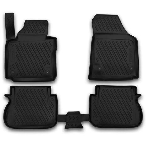 ΜΑΡΚΕ ΠΑΤΑΚΙΑ ΣΕ ΣΚΑΦΗ TPE ΛΑΣΤΙΧΟ ΓΙΑ VW CADDY 2015+  ΣΕ ΜΑΥΡΟ ΧΡΩΜΑ NOVLINE - 4 ΤΕΜ. Auto Moto Tyres 