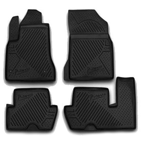 ΜΑΡΚΕ ΠΑΤΑΚΙΑ ΣΕ ΣΚΑΦΗ TPE ΛΑΣΤΙΧΟ ΓΙΑ CITROEN C4 PICASSO 5D 2006-2013  ΣΕ ΜΑΥΡΟ ΧΡΩΜΑ NOVLINE - 4 ΤΕΜ. Auto Moto Tyres 