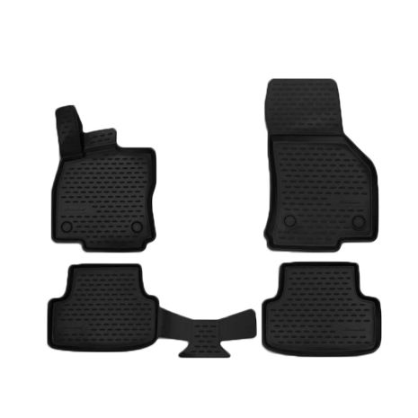 ΜΑΡΚΕ ΠΑΤΑΚΙΑ ΣΕ ΣΚΑΦΗ TPE ΛΑΣΤΙΧΟ ΓΙΑ SEAT LEON 5D 2012-2019   ΣΕ ΜΑΥΡΟ ΧΡΩΜΑ NOVLINE - 4 ΤΕΜ. Auto Moto Tyres 