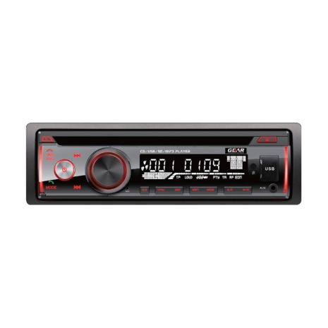 ΡΑΔΙΟ GEAR GR-3249BT CD/FM/USB/SD/MP3/BLUETHOOTH 4x60W GEAR ΜΕ REMOTE CONTROL (ΚΟΚΚΙΝΟΣ ΦΩΤΙΣΜΟΣ) Auto Moto Tyres 