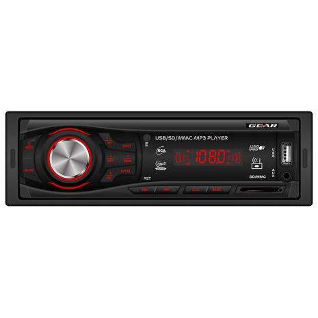 RADIO GEAR 100Ρ USB/MP3/WMA/AUX IN ΜΕ ΚΟΚΚΙΝΟ ΦΩΤΙΣΜΟ 4x45w Auto Moto Tyres 