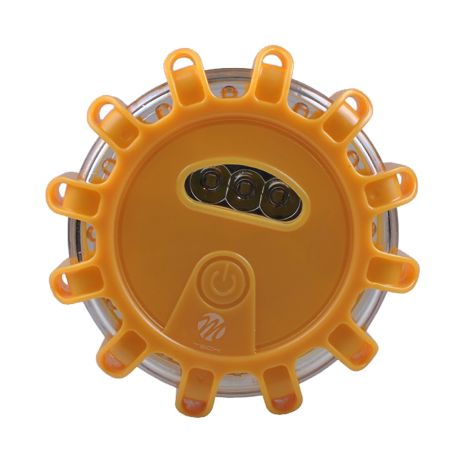 ΦΩΣ ΑΣΦΑΛΕΙΑΣ ΕΚΤΑΚΤΗΣ ΑΝΑΓΚΗΣ 100x100x35mm ΜΕ 15LED (3 ΛΕΥΚΟ +12 ΠΟΡΤΟΚΑΛΙ)  5 ΧΡΗΣΕΩΝ 1ΤΕΜ. M-TECH Auto Moto Tyres 