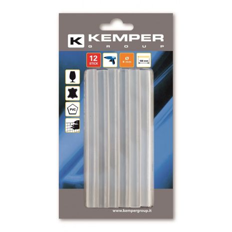 ΡΑΒΔΟΙ ΣΙΛΙΚΟΝΗΣ ΓΙΑ ΠΙΣΤΟΛΙ ΘΕΡΜΟΚΟΛΛΗΣΗΣ 8mm/ 10cm 12ΤΕΜ KEMPER Auto Moto Tyres 