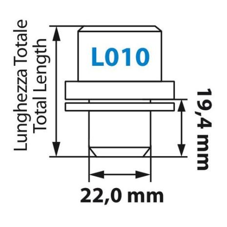 Μπουλόνια Ασφαλείας 14x1,50 19,44/42,6mm (22) ίσια με ροδέλα L010 Auto Moto Tyres 