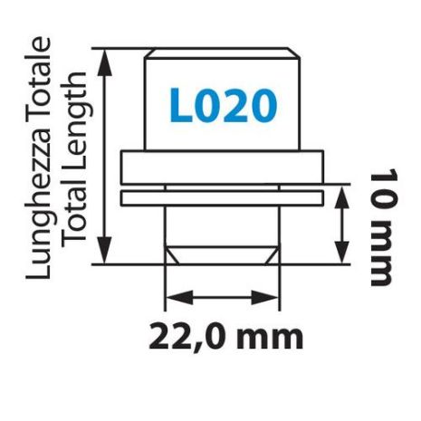 ΠΑΞΙΜΑΔΙΑ ΑΣΦΑΛΕΙΑΣ 14x1,5 19,4/40,8mm (22) ΙΣΙΑ ΜΕ ΡΟΔΕΛΑ ORIGINAL L020 Auto Moto Tyres 
