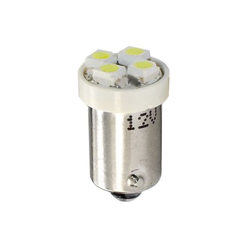 T4W 12V 0,32W BA9s (ΜΙΝΙΟΝ) LED 4xSMD3528 ΛΕΥΚΟ 1ΤΕΜ. Auto Moto Tyres 