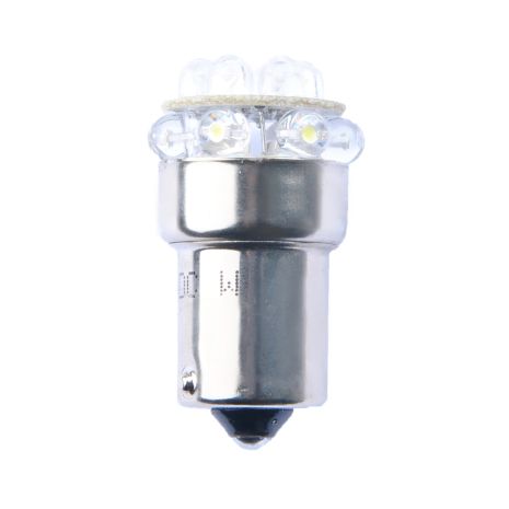 R10W 12V BA15s LED 12xFlux 5mm ΚΙΤΡΙΝΟ (ΜΟΝΟΠΟΛΙΚΟ) M-TECH - 1 ΤΕΜ. Auto Moto Tyres 