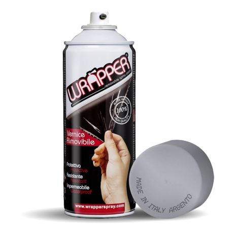 ΠΡΟΣΤΑΤΕΥΤΙΚΟ ΦΙΛΜ ΣΕ ΣΠΡΕΙ WRAPPER SPECIAL COLOUR ARGENTO SILVER 400 ml (ΑΣΗΜΙ ΧΡΩΜΑ) Auto Moto Tyres 